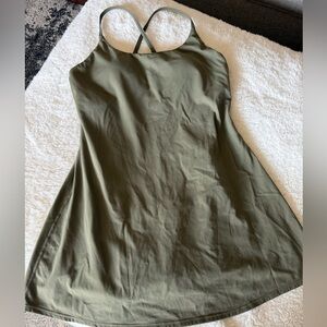 NWT Halara Olive Green Halter Dress